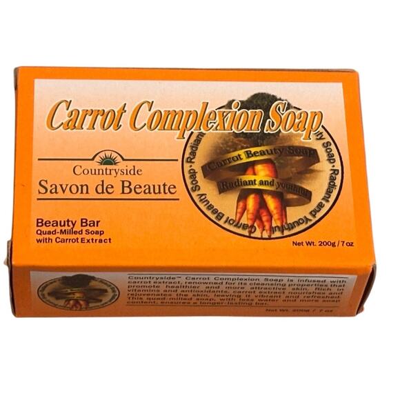 Countryside Carrot Complexion Soap Beauty Bar Korean Skincare 200g/7 oz - Picture 1 of 4